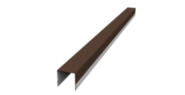 Планка вертикальная обратная для забора жалюзи Palermo 0,5 Drap RAL 8017 шоколад (3м)