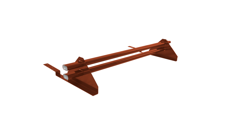 Снегозадержатель трубчатый для композитной черепицы Roman RAL 8004 (1м)