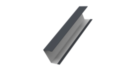 Крышка жалюзи Milan,Tokyo 0,5 Satin RAL 7024 мокрый асфальт (3м)