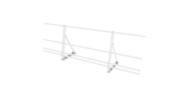 Ограждение кровельное со снегозадержателем на фальц Optima 0,65х2м RAL 9003