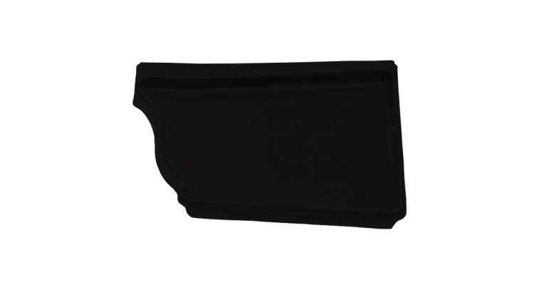 Заглушка правая Vortex Matt 127мм RAL 9005