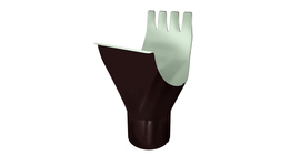 Воронка GL PE 150/100 мм RAL 8017 шоколад