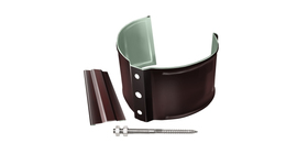 Кронштейн трубы на кирпич GL PE 100 мм RAL 8017 шоколад