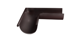 Угол желоба внешний GL PE 90 гр 150 мм RAL 8017 шоколад