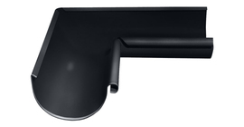 Угол желоба внутренний GL PE 90 гр 150 мм RAL 7024 мокрый асфальт