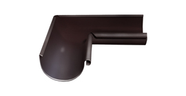 Угол желоба внутренний GL PE 90 гр 150 мм RAL 8017 шоколад