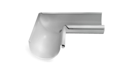 Угол желоба внутренний GL PE 90 гр 150 мм RAL 9003 сигнальный белый