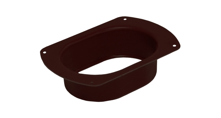 Воронка врезная 127 мм PE RAL 8017 шоколад